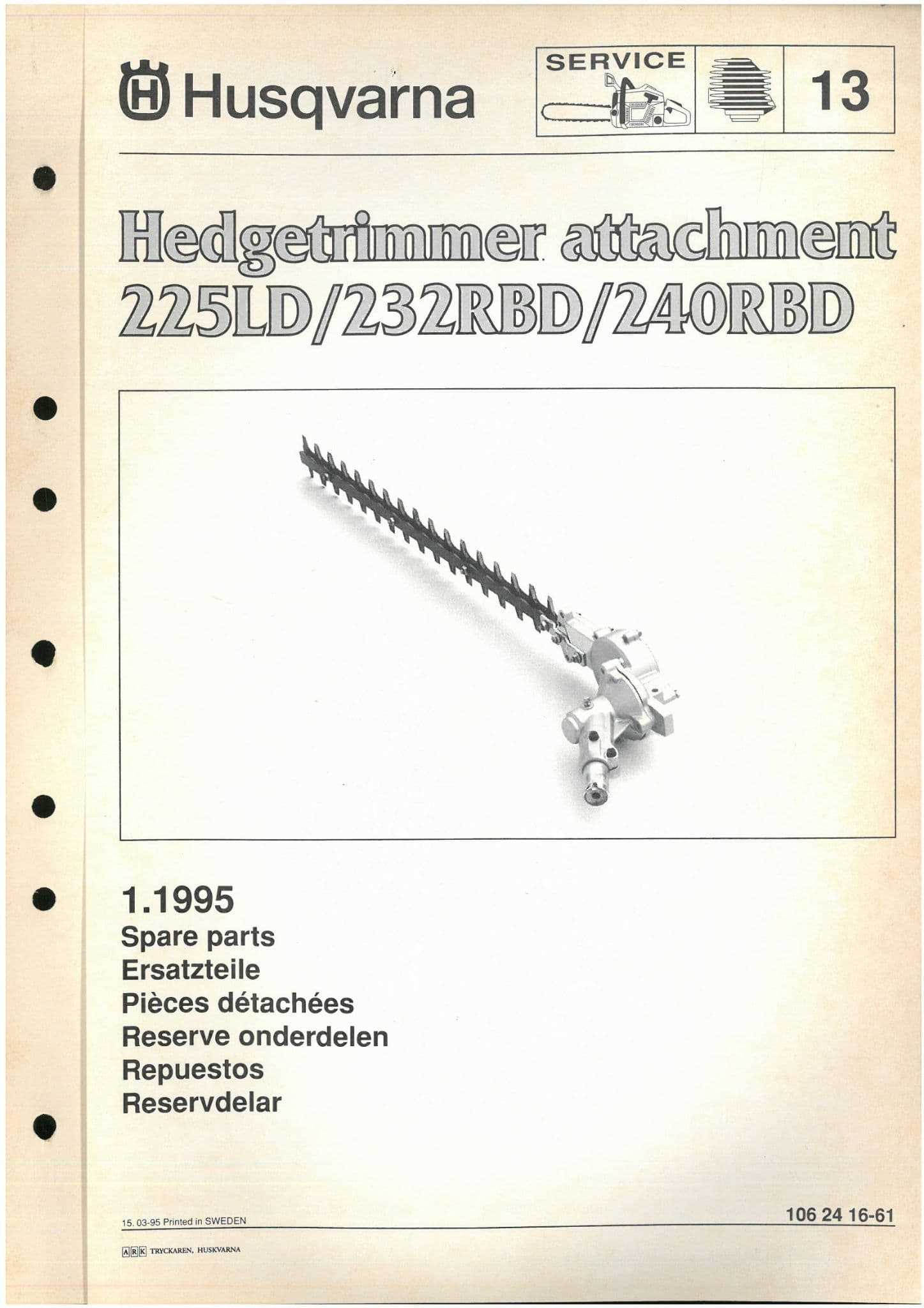 husqvarna hedge trimmer parts diagram