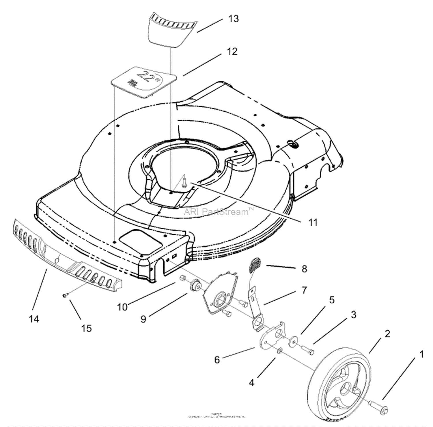 front wheel parts diagram