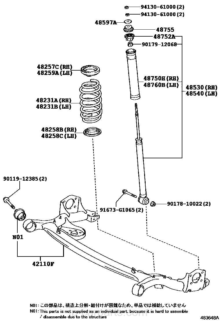 toyota corolla parts diagram