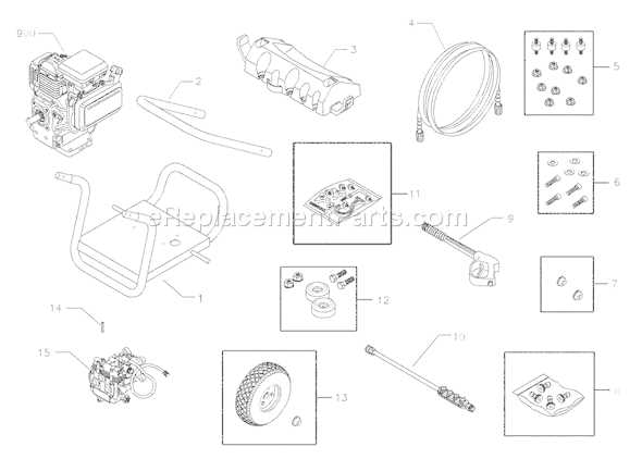 troy bilt pressure washer parts diagram