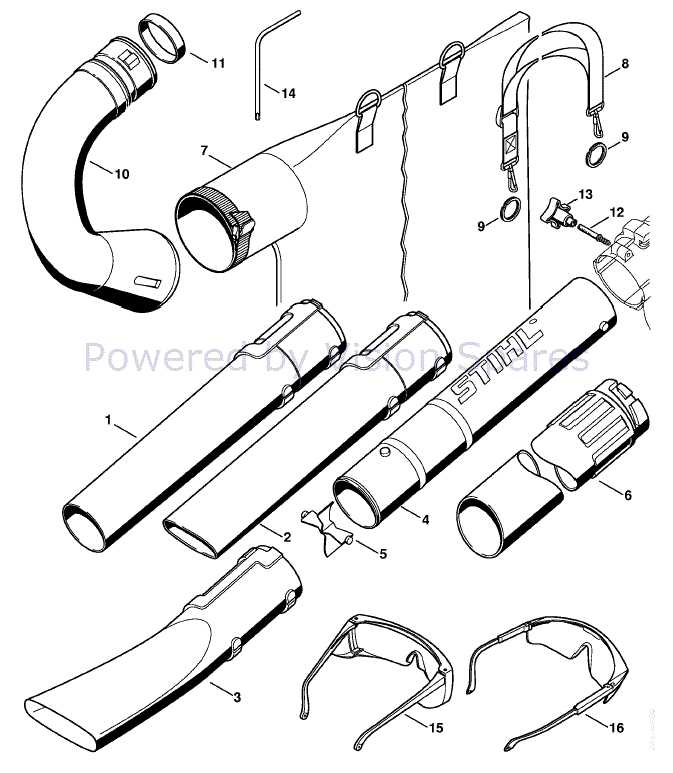 stihl bg 55 blower parts diagram