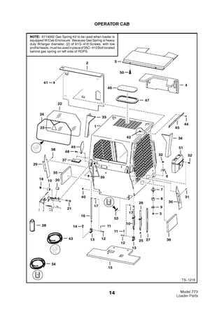 bobcat skid steer parts diagram