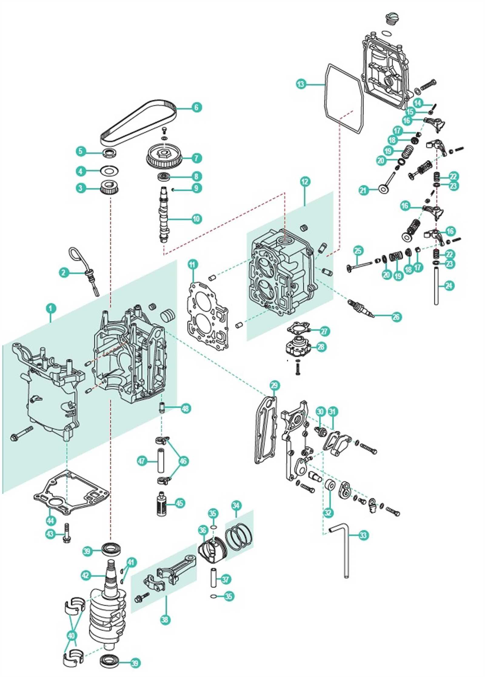 mercury motor parts diagram