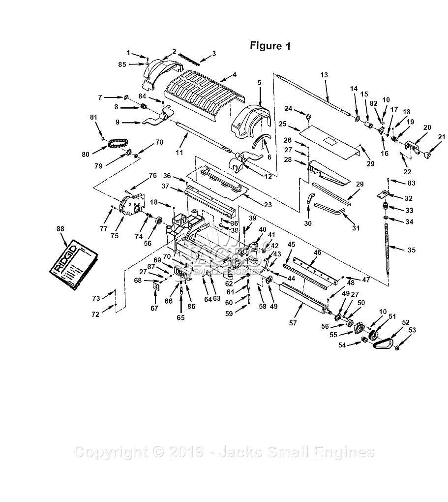 ridgid planer parts diagram