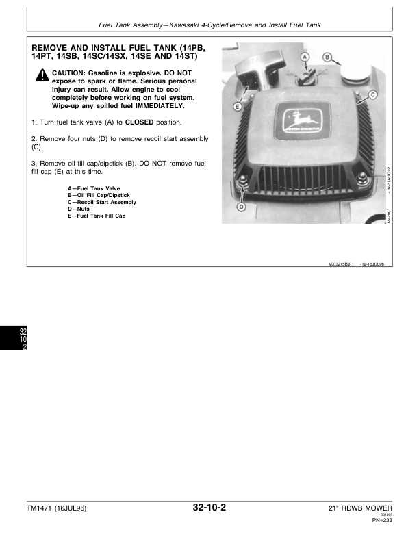 john deere rx75 parts diagram