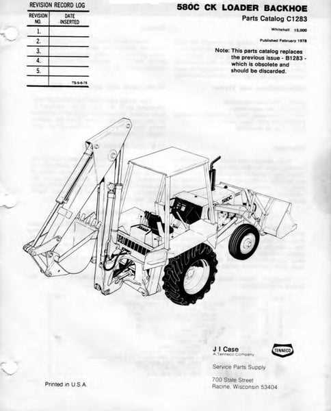 case 480c backhoe parts diagram