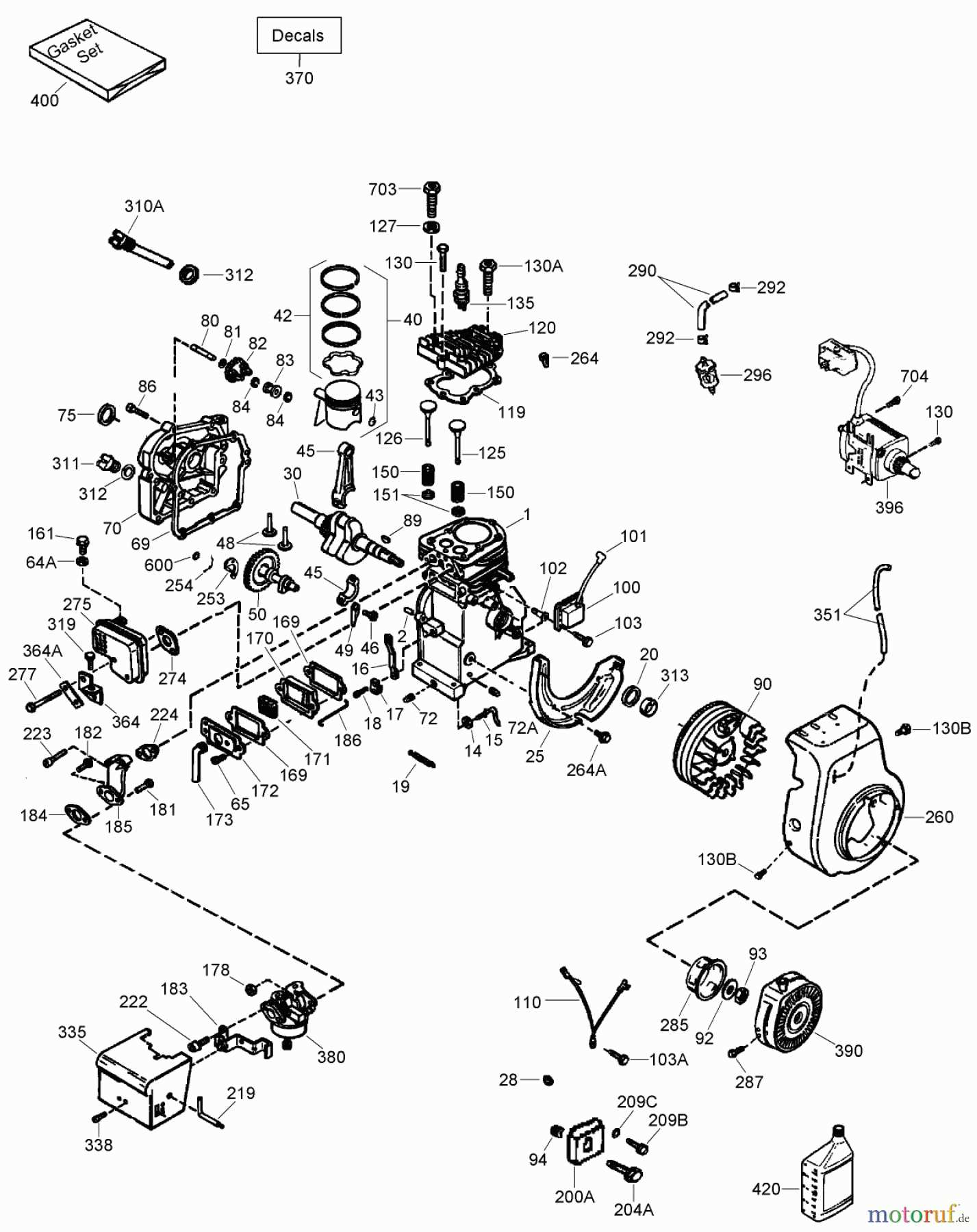 toro power clear parts diagram