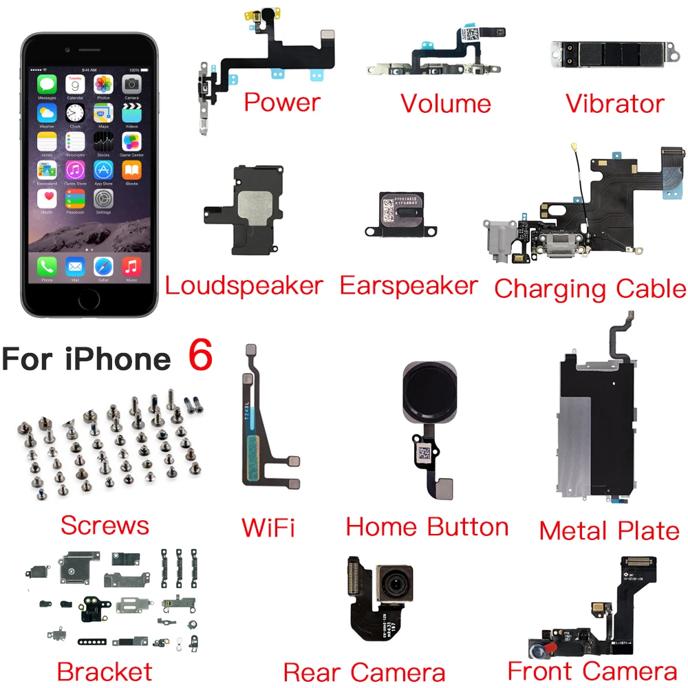 iphone 6 diagram of parts