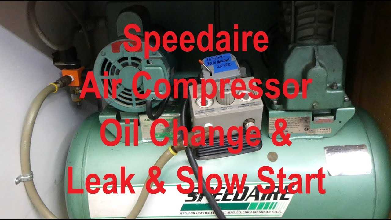 speedaire compressor parts diagram