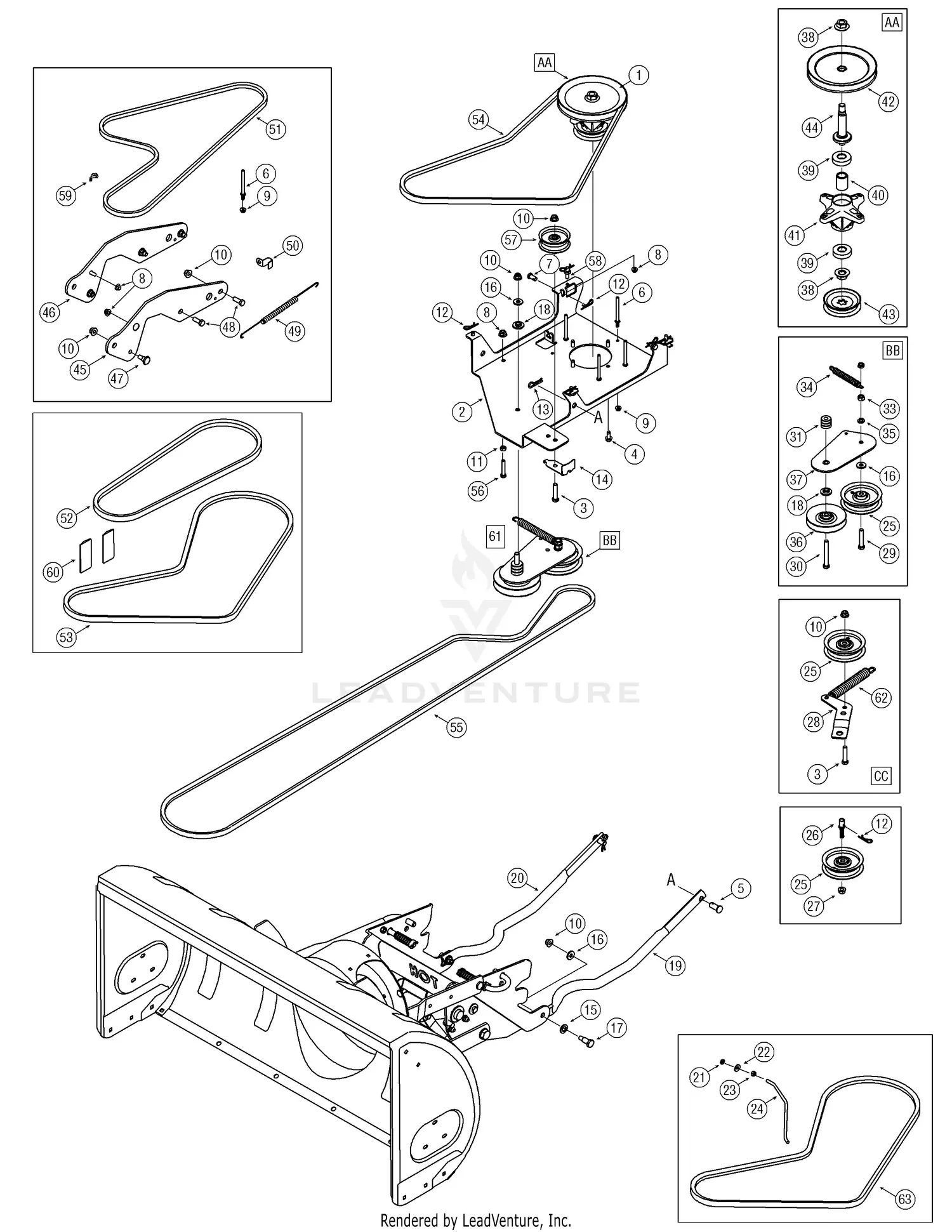 cub cadet ltx 1040 parts diagram