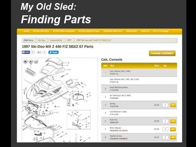 ski doo parts diagram