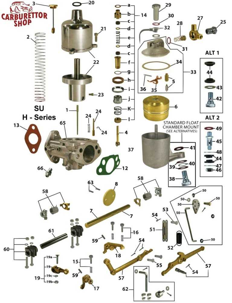 carburetor parts diagram