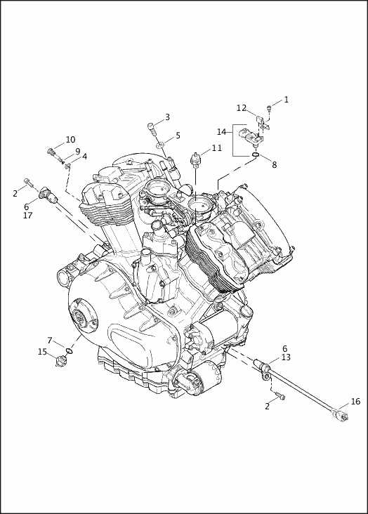 harley davidson engine parts diagram