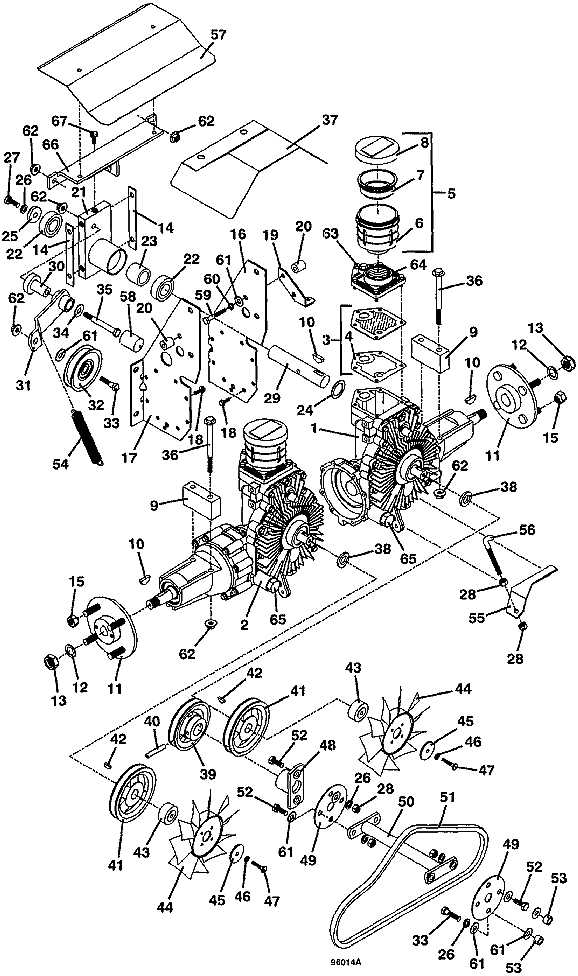 kubota 54 inch mower deck parts diagram