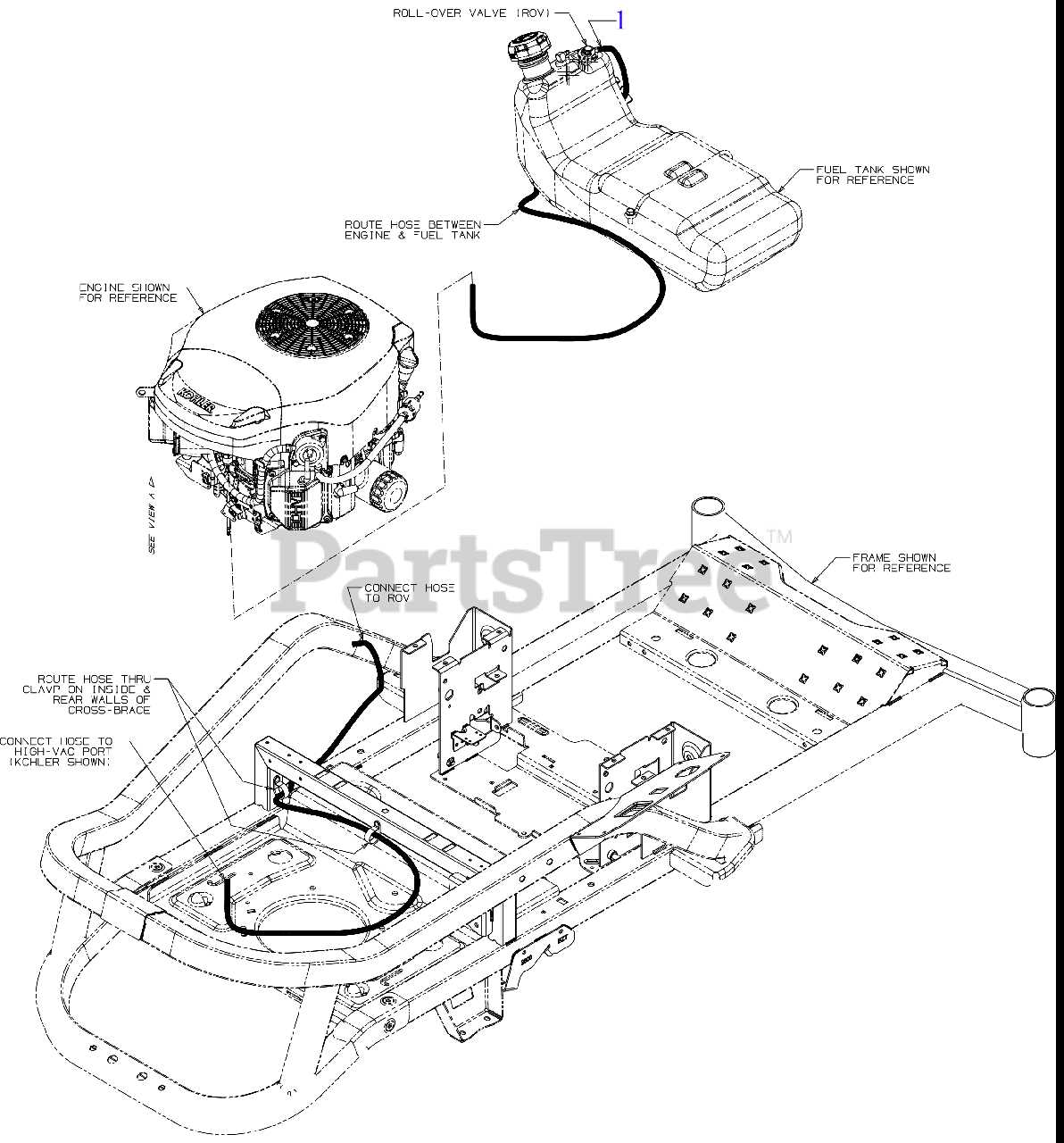 cub cadet zero turn mower parts diagram