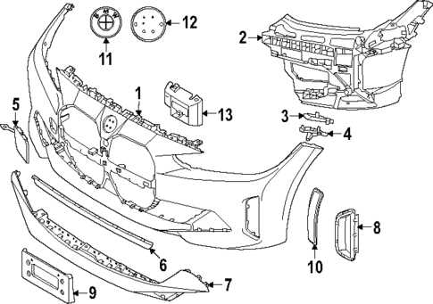 front bumper parts diagram