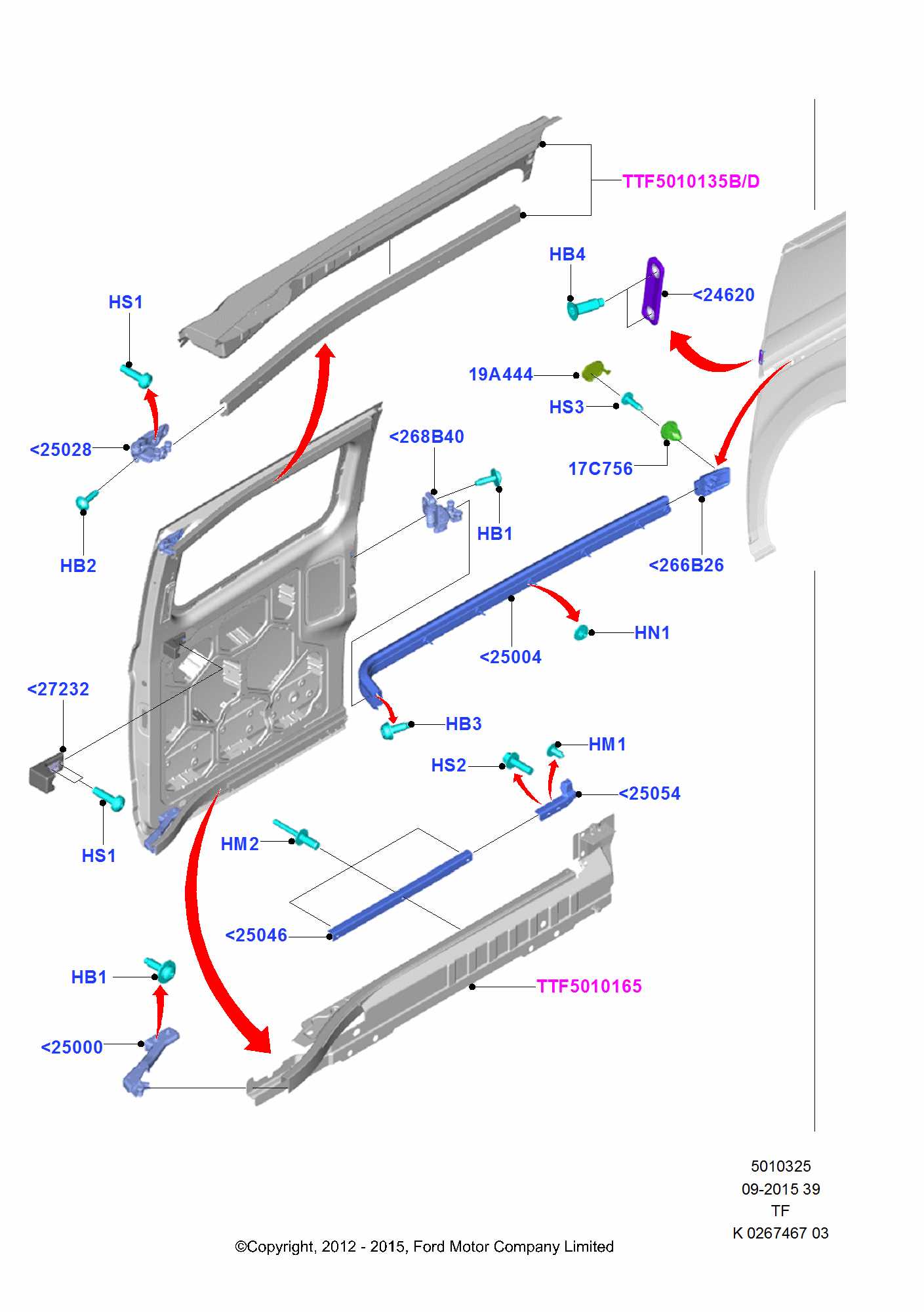 2019 ford transit parts diagram