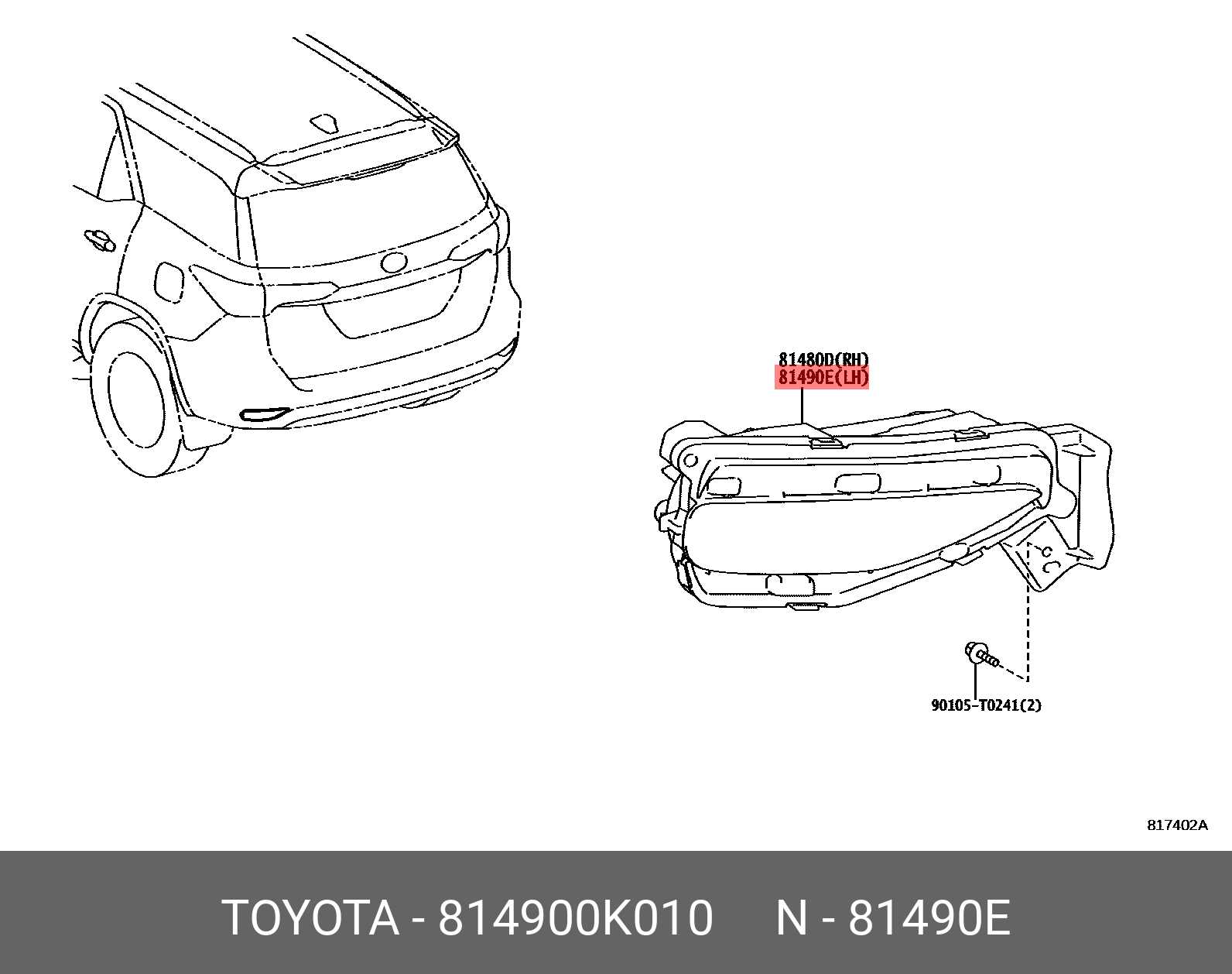 2017 toyota rav4 body parts diagram