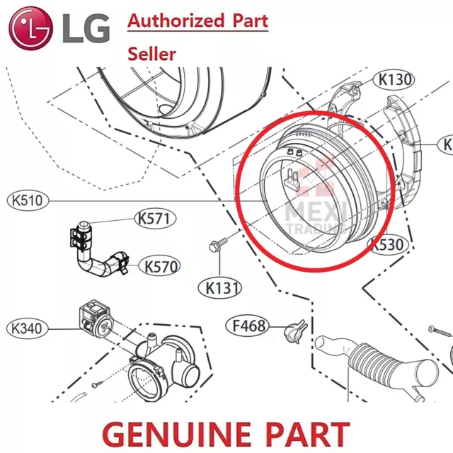 lg front load washer parts diagram