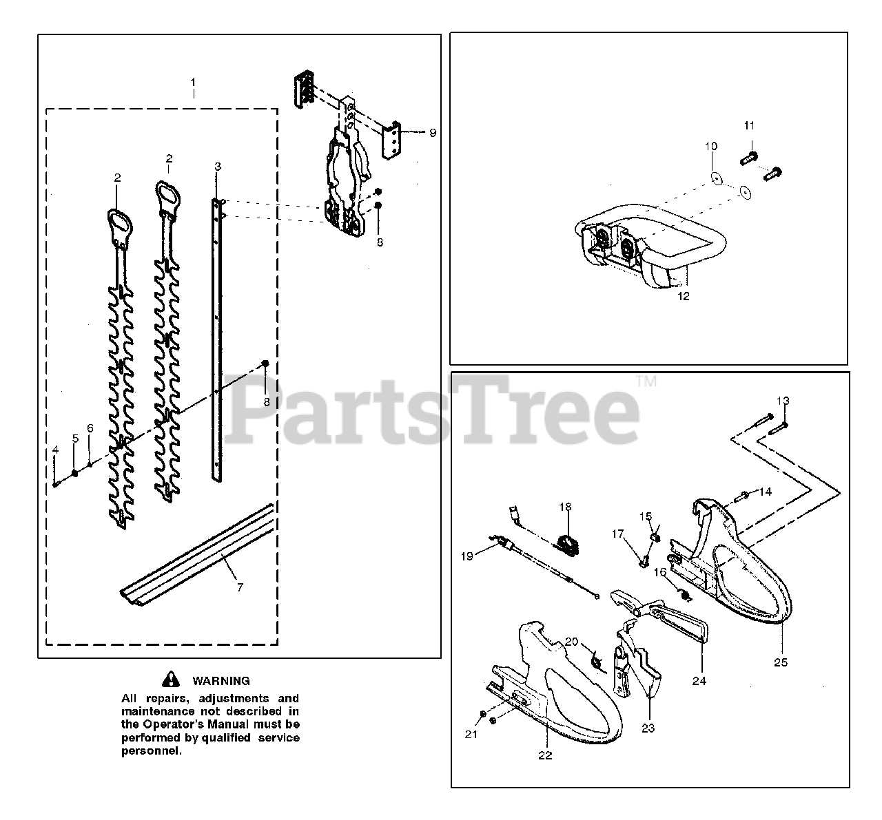 poulan pro trimmer parts diagram