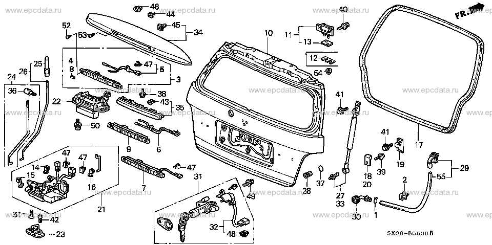 honda odyssey body parts diagram