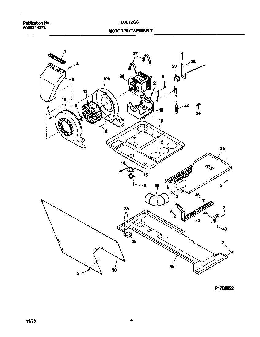 frigidaire stackable washer dryer parts diagram