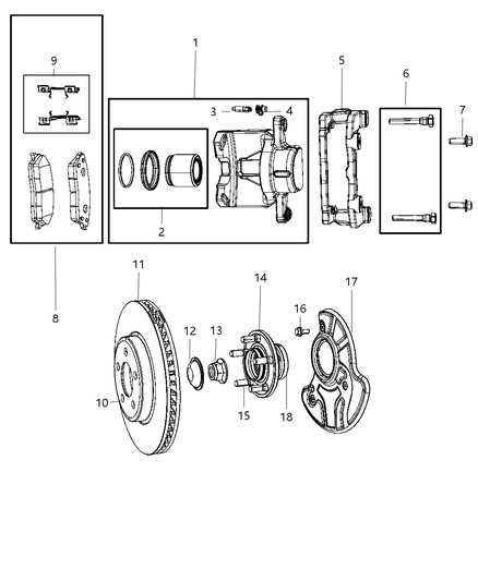 front brake parts diagram