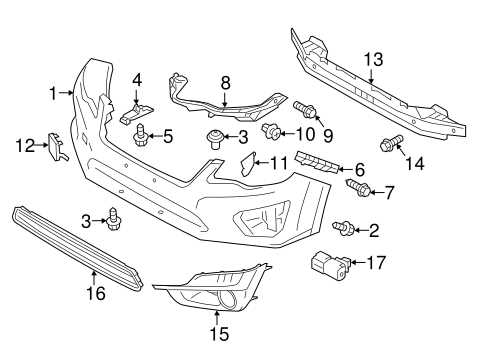 front bumper parts diagram