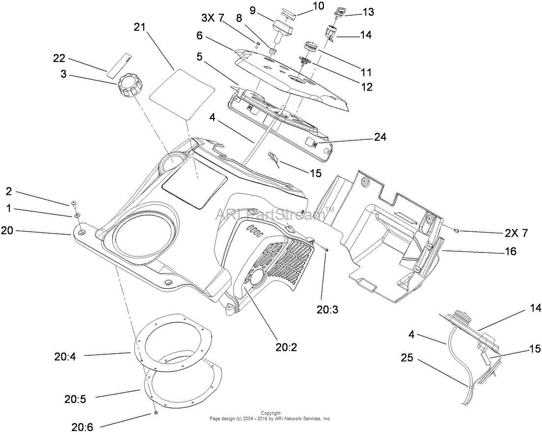 toro ccr 2450 parts diagram