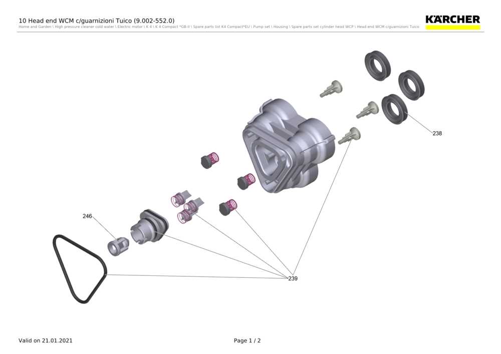 karcher k5 pressure washer parts diagram