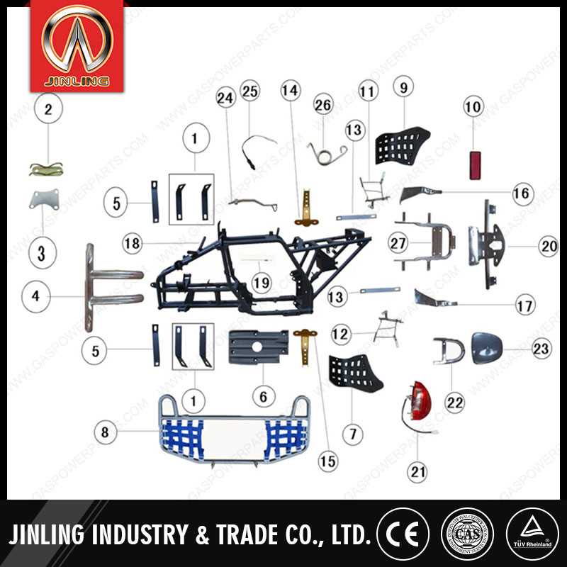 diagram quad bike parts