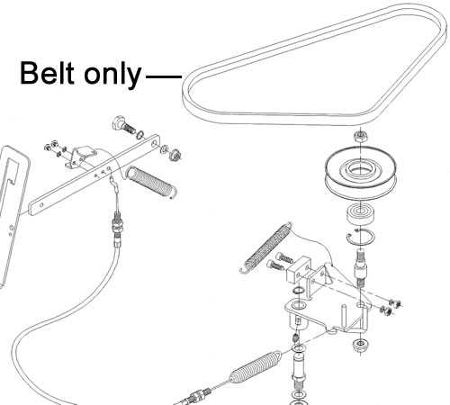 john deere x500 mower deck parts diagram