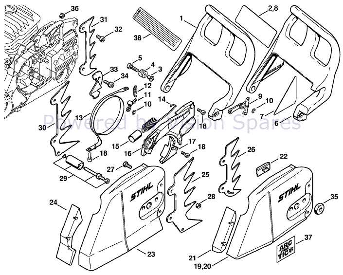 stihl 460 parts diagram