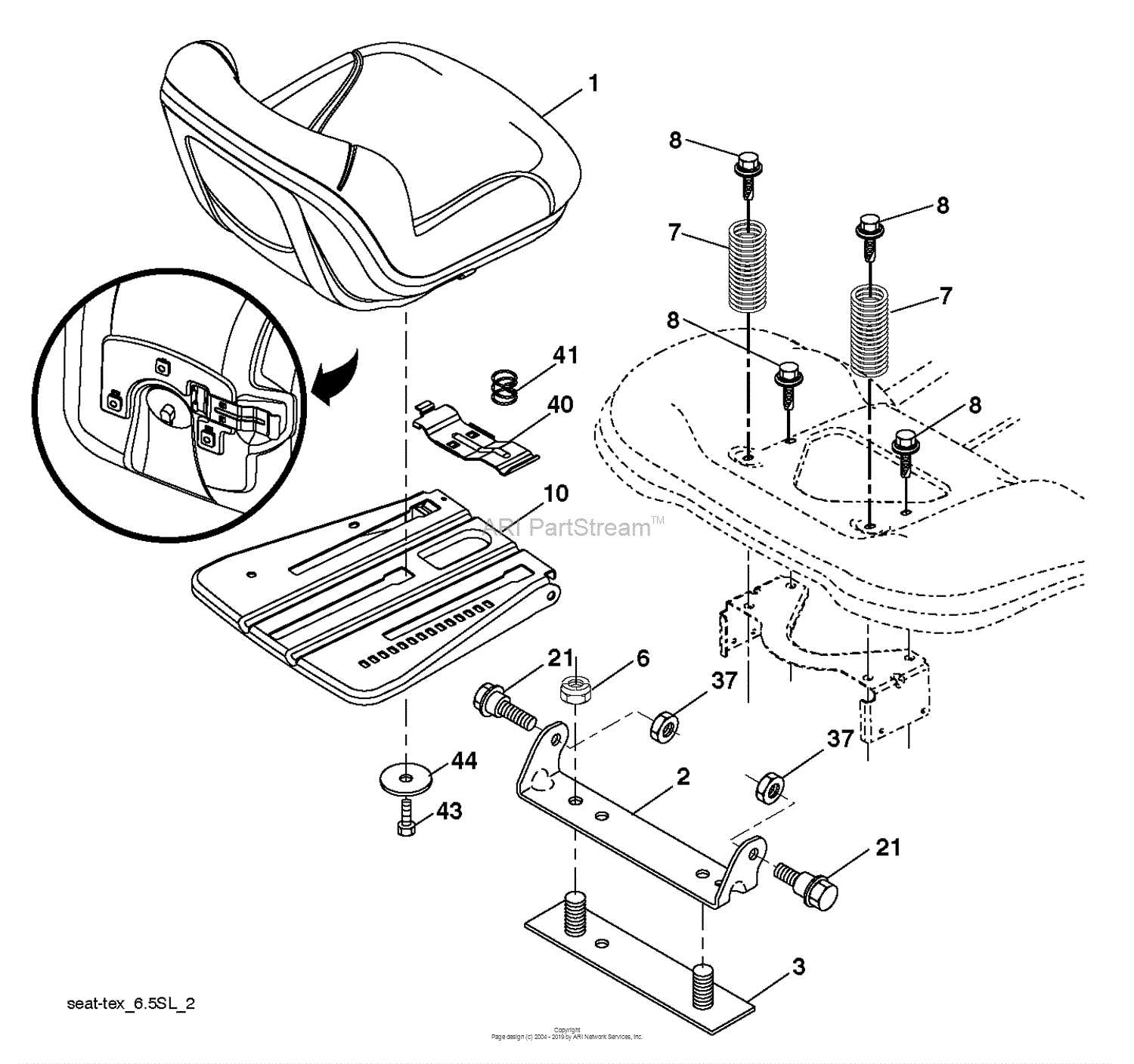 husqvarna yth2042 parts diagram