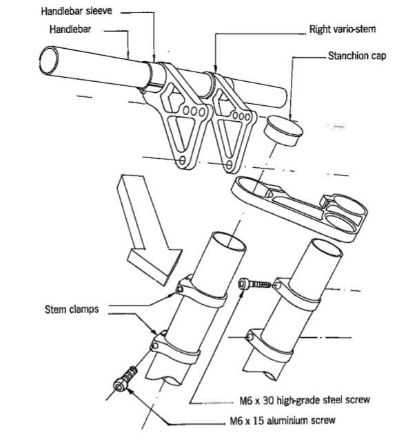 bike fork parts diagram