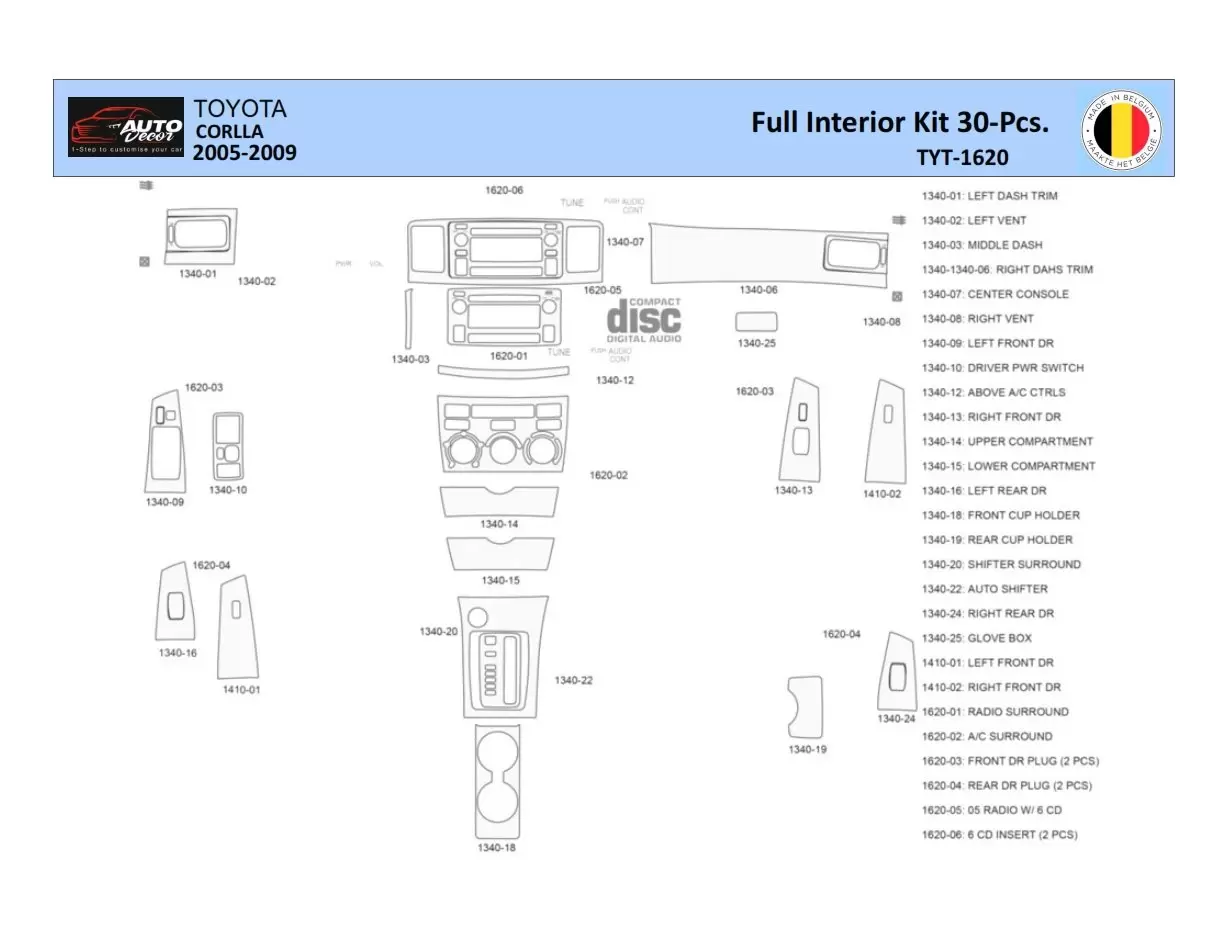 corolla parts diagram