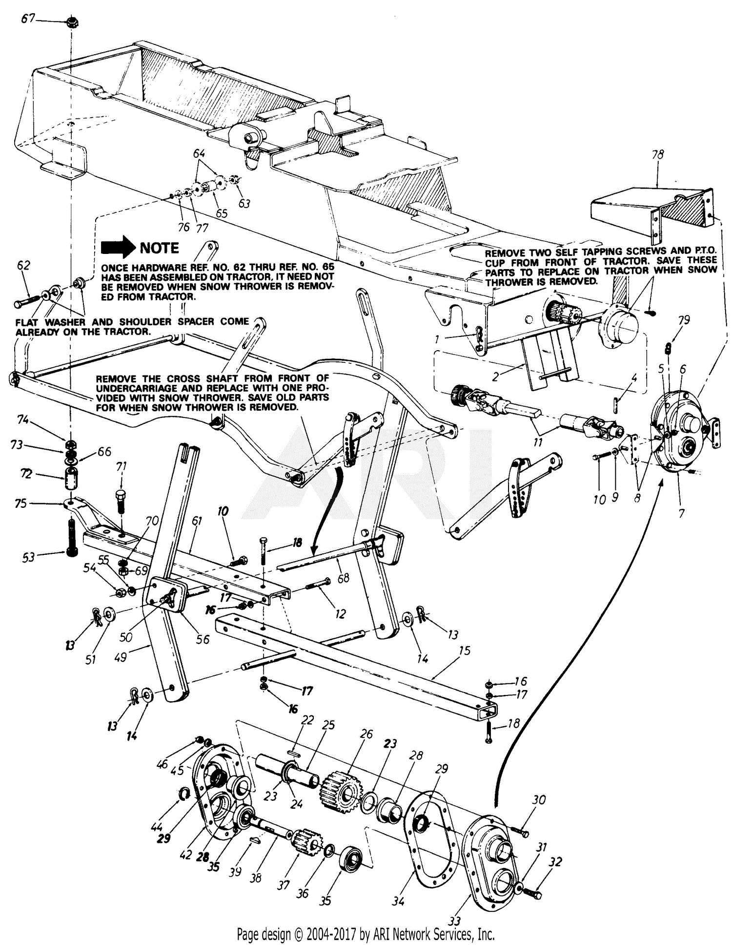 john deere model 49 snowblower parts diagram