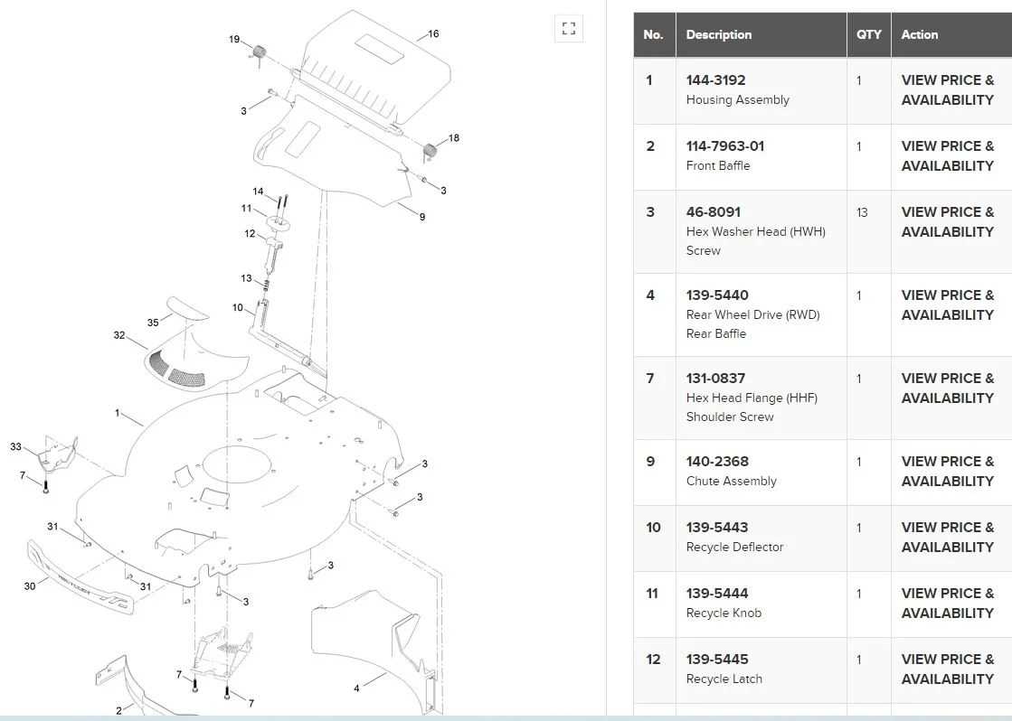 toro 22 recycler parts diagram