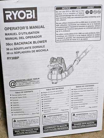 ryobi ry38bp parts diagram