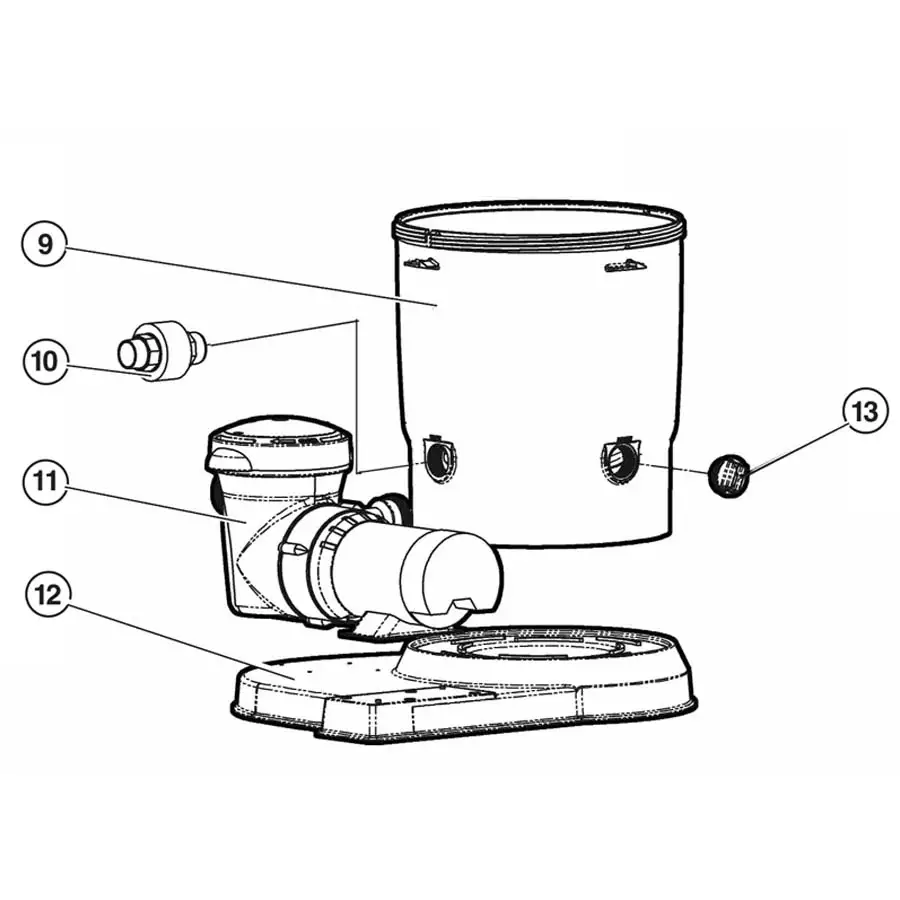 hayward cartridge filter parts diagram