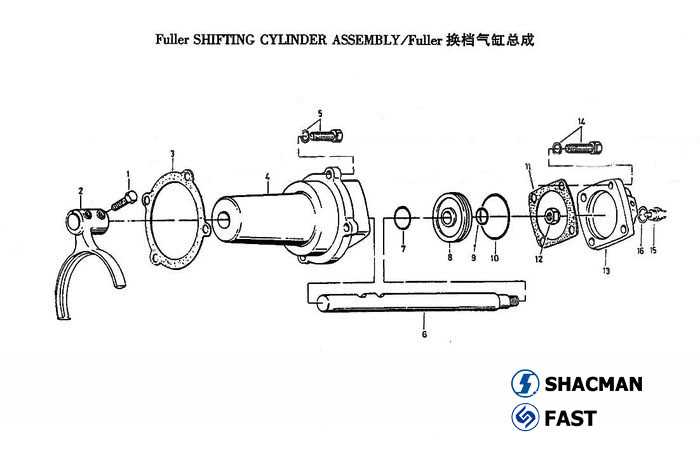 truck transmission parts diagram