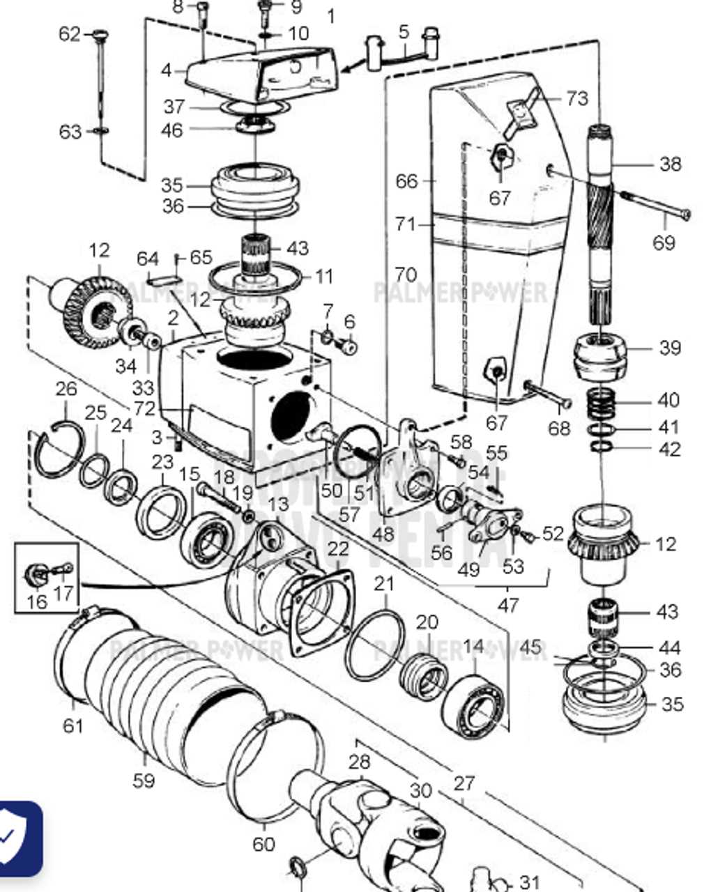 volvo penta dps parts diagram