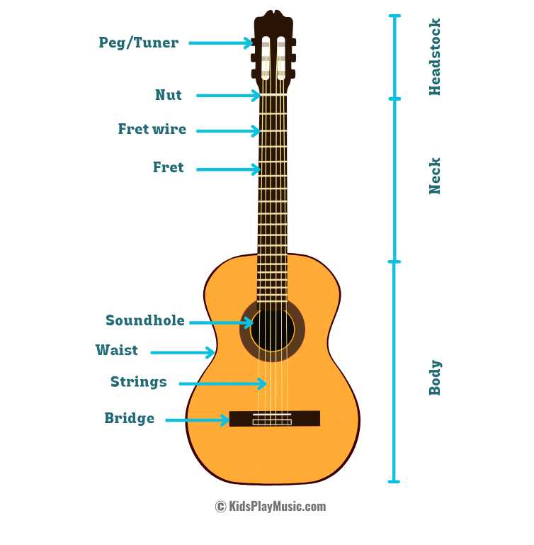 guitar parts diagram