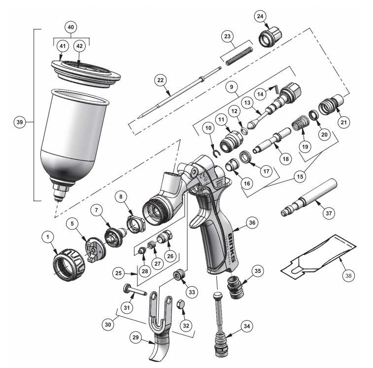 devilbiss spray gun parts diagram