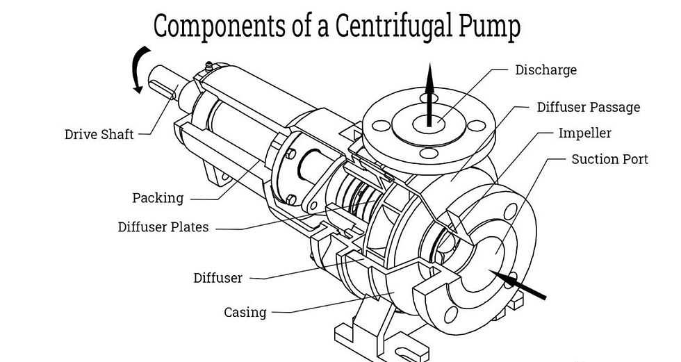 water pump parts diagram