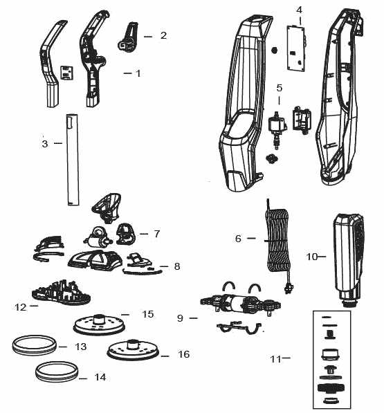 bissell big green parts diagram