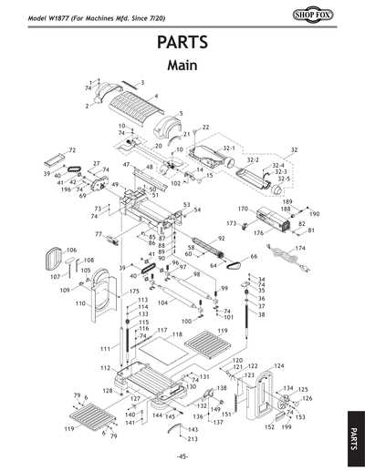 ridgid planer parts diagram