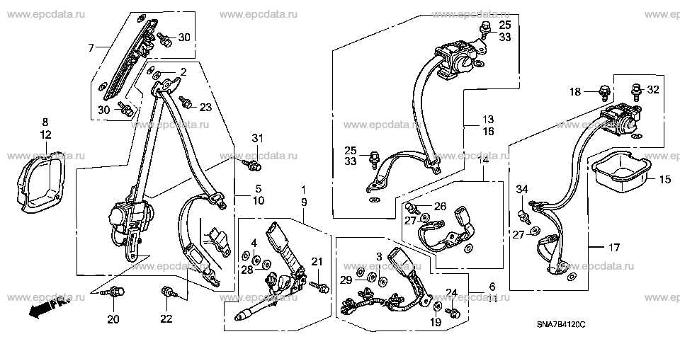 2007 honda civic body parts diagram