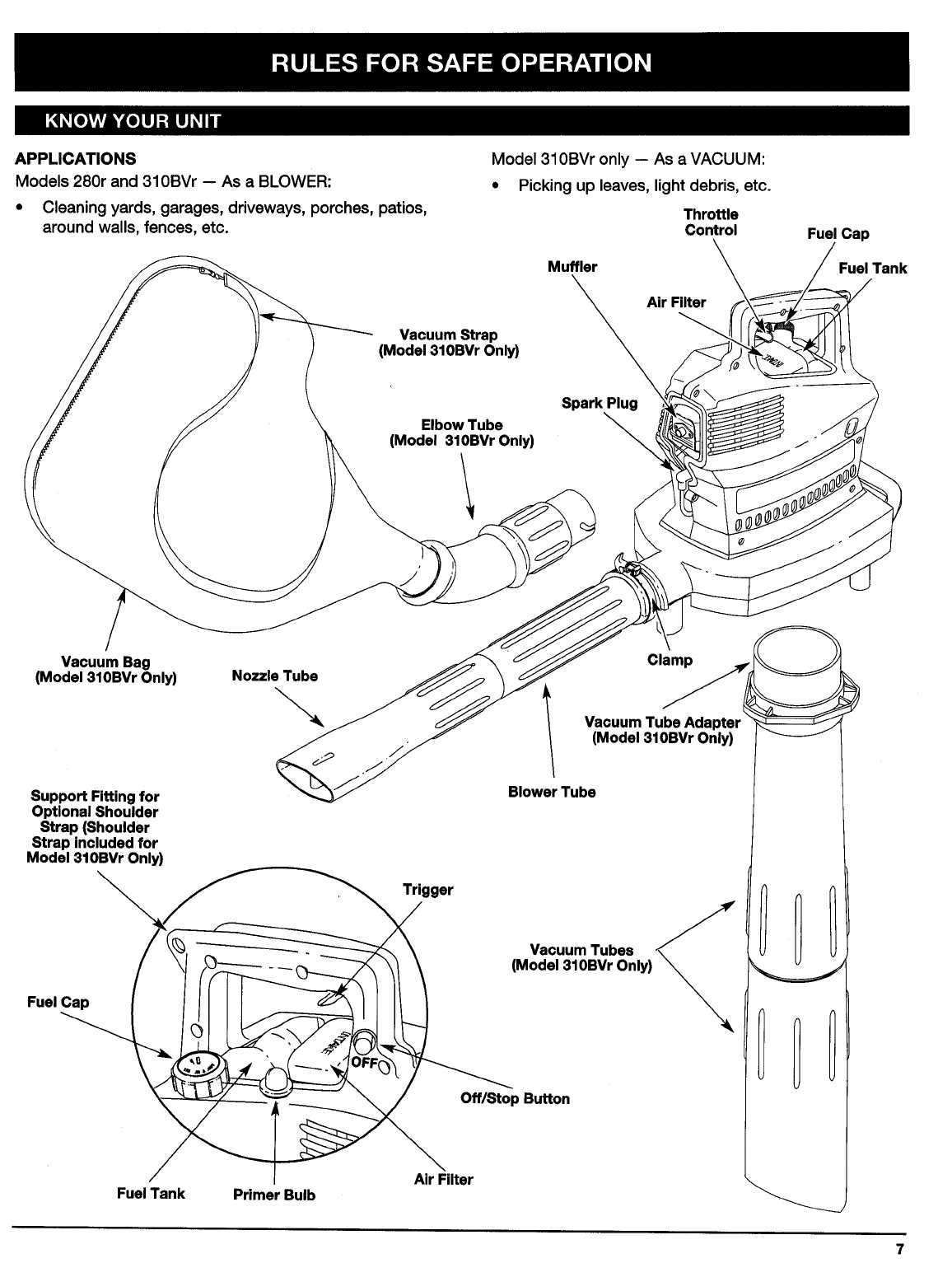 ryobi blower parts diagram