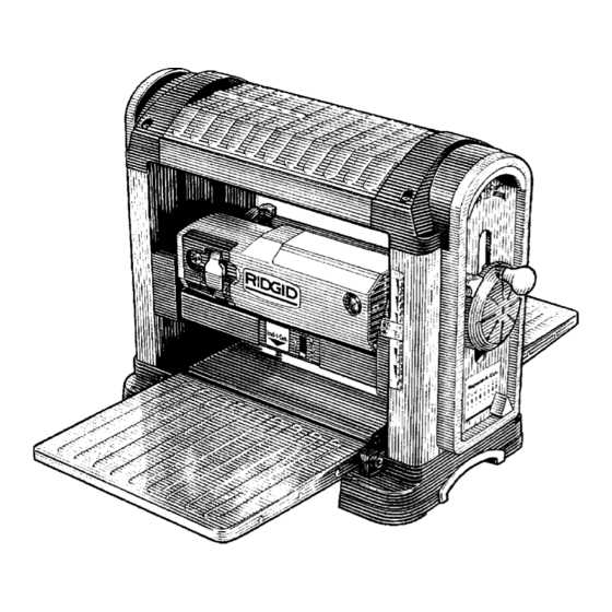 ridgid planer parts diagram